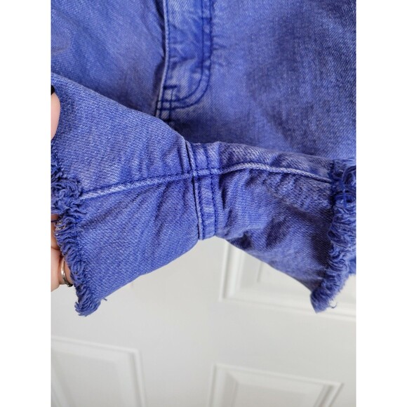 Anthropologie Pilcro Lara Ultra High-Rise Frayed Denim Shorts Size S - Picture 7 of 8